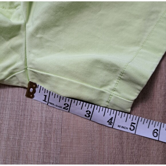 J Crew Women's Chino Neon Green Shorts 100% Cotton Preppy Colorful Size 8 - Picture 7 of 7